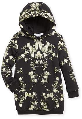 Givenchy Baby's Breath Hooded Sweatshirt Dress, Size 4-5
