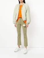 Thumbnail for your product : Hyein Seo tassel cropped flared jeans