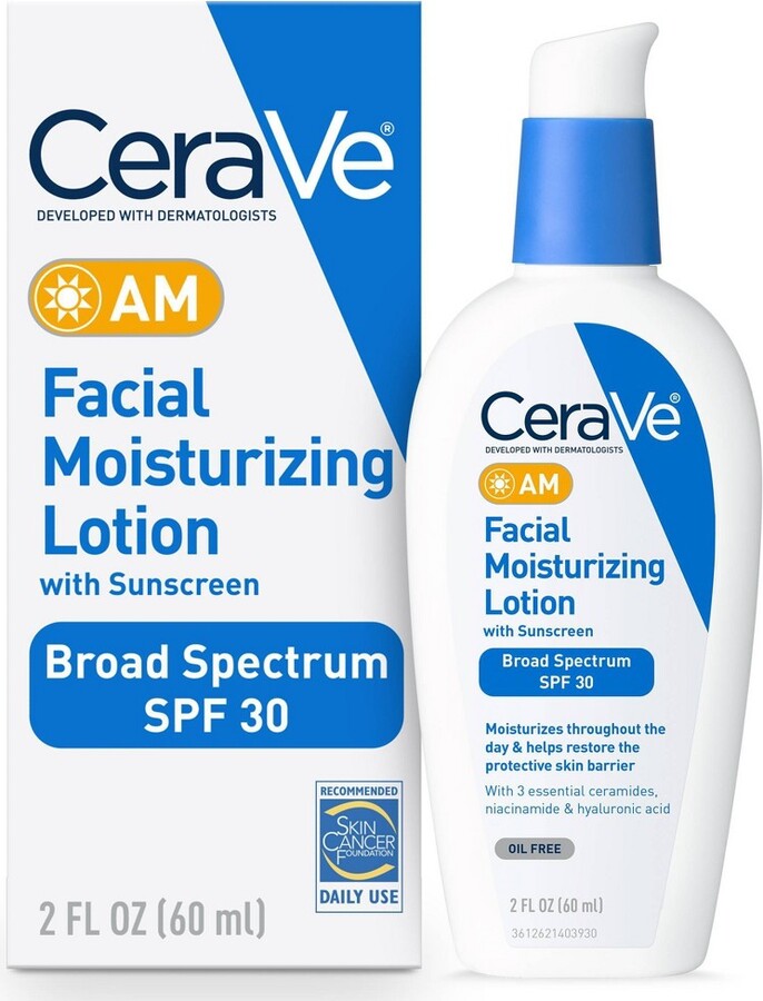 CeraVe Face Moisturizer with Sunscreen, AM Facial Moisturizing Lotion