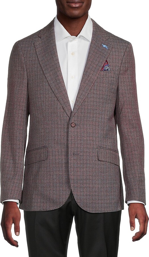 Tailorbyrd Houndstooth Modern-Fit Sport Coat