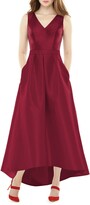 Thumbnail for your product : Alfred Sung Satin High/Low Gown
