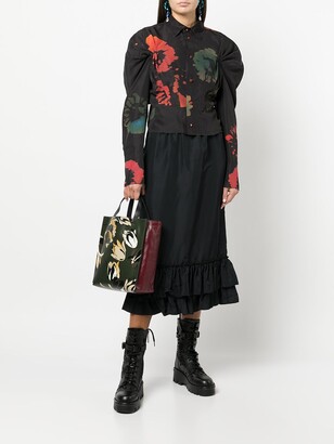 Marni Floral-Print Shopper Tote Bag