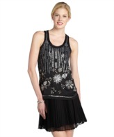 Thumbnail for your product : Romeo & Juliet Couture black sequined racerback tank