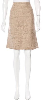 Burberry Tweed Knee-Length Skirt
