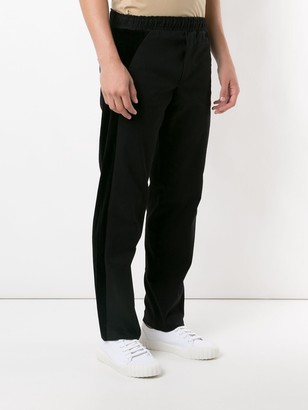 Egrey Velvet Panels Trousers