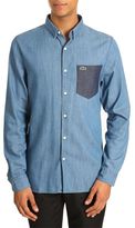 Thumbnail for your product : Lacoste LIVE - Denim shirt contrasted pocket