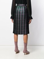 Thumbnail for your product : Marco De Vincenzo Checked Pleated Skirt