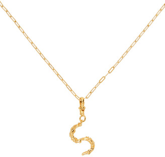 Alighieri SSENSE Exclusive Gold 'S' Alphabet Necklace