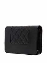 Thumbnail for your product : Chanel Pre Owned 2019 Diamond-Quilted Wallet-On-Chain