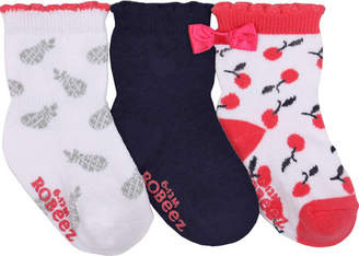 Robeez Sweet Cherry Baby Sock 3 Pack (9 Pairs) (Infant/Toddler Girls')