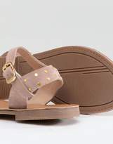 Thumbnail for your product : New Look Wide Fit Studded Flat Sandal