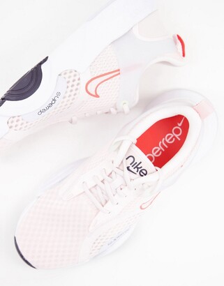 nike training superrep go trainers in pink