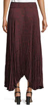 Thumbnail for your product : A.L.C. Maya Pleated Snake-Print Maxi Skirt