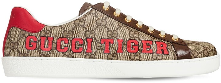 Gucci Tiger GG canvas Ace sneakers - ShopStyle