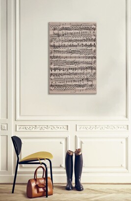 iCanvas Modern Art - Sheet Music Ode to Joy by 5by5collective Canvas Wall Art 18" x 26"