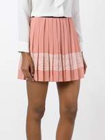 Thumbnail for your product : RED Valentino embellished crepe mini skirt