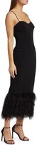 Thumbnail for your product : ML Monique Lhuillier Sleeveless Feathered Crepe Midi-Dress