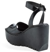 Thumbnail for your product : Opening Ceremony 'Grunge' Wedge Ankle Strap Sandal (Women)