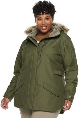 Columbia Plus Size Penns Creek Thermal Coil Hooded Faux-Fur Trim Jacket