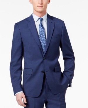 calvin klein infinite stretch blue extreme slim fit suit