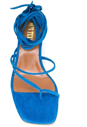 Paris Texas Lace-Up Toe-Ring 45mm Sandals