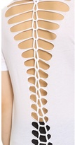 Thumbnail for your product : Monrow Braided V Neck Tee