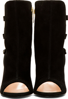 Thumbnail for your product : Jerome Dreyfuss Black Suede Goatskin Mili Ankle Boots