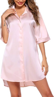 button down sleep dress