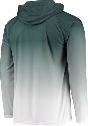 Columbia Men's Green Michigan State Spartans Terminal Tackle Omni-Shade Upf 50 Long Sleeve Hooded T-shirt
