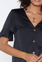 Thumbnail for your product : Nasty Gal Womens Late Registration Satin Dress - black - 8