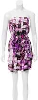 Thumbnail for your product : Ali Ro Printed Silk Dress w/ Tags Violet Printed Silk Dress w/ Tags