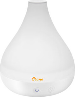 Crane USA 0.35 Gal. 2-in-1 Ultrasonic Cool Mist Humidifier & Aroma Diffuser for Small Rooms