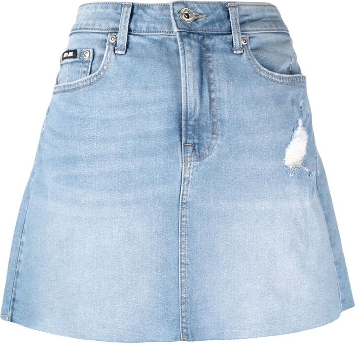 DKNY Mini Denim Skirt - ShopStyle
