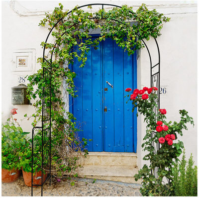 Astoria Grand Metal Garden Arch Garden Arbor Trellis Climbing Plants Support Rose Arch Outdoor Arch