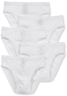 Petit Bateau Set of 5 girl’s plain cotton panties