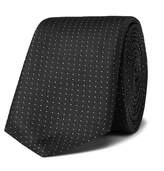 Thumbnail for your product : HUGO BOSS 6cm Polka-Dot Silk-Twill Tie - Men - Black