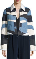 Thumbnail for your product : Opening Ceremony Landscape Quilted Patchwork Jacket, Multicolor