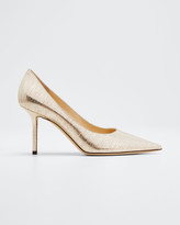 Jimmy Choo Gold Metallic Leather Pumps Shop The World S Largest Collection Of Fashion Shopstyle
