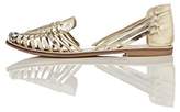 Thumbnail for your product : FIND Women’s Woven Leather Sandals, Gold (Metalic), (38 EU)