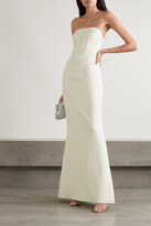 Thumbnail for your product : Safiyaa Strapless Crepe Gown - Ivory - FR34