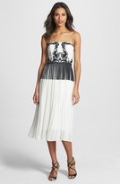 Thumbnail for your product : Nicole Miller Embroidered & Painted Silk Dress