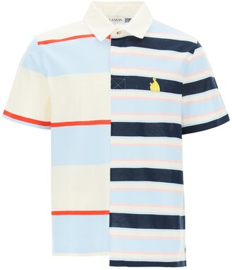 Lanvin Rugby Patchwork Polo Shirt