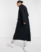 Thumbnail for your product : ASOS Tall ASOS DESIGN Tall soft duster coat in black