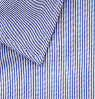 Paul Smith Blue Soho Slim-Fit Striped Cotton Shirt
