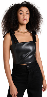 Faux Leather Tops | Shop The Largest Collection | ShopStyle