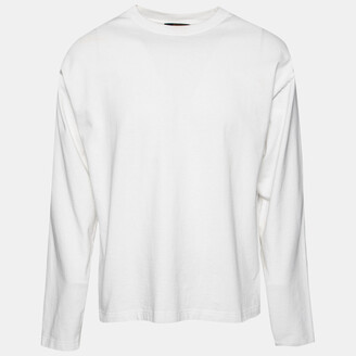 Louis Vuitton White Cotton Logo Embroidered Long Sleeve T-Shirt M Louis  Vuitton | The Luxury Closet