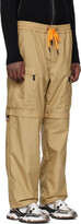 Thumbnail for your product : MONCLER GRENOBLE Tan Drawstring Cargo Pants