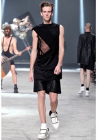 Thumbnail for your product : Rick Owens Cotton Silk Jersey Sleeveless T-Shirt