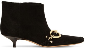 J.W.Anderson 40mm Embellished Suede Ankle Boots