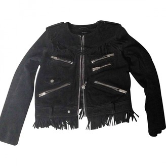 The Kooples Black Leather Coat for Women